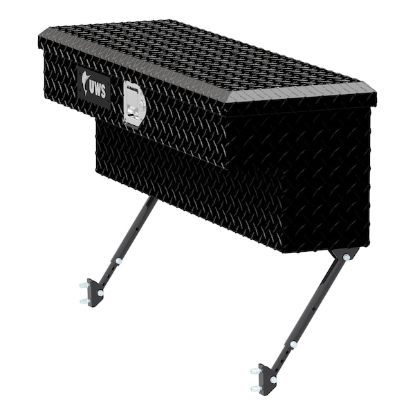 Uws Gloss Black Aluminum 36 Truck Side Tool Box with SpaceSaving Legs EC30082-MK2 - main